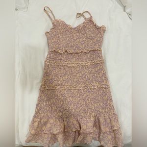 Oliviaceous dress purple and orange floral
